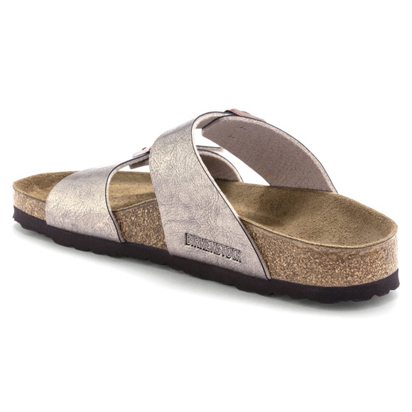 NWT Birkenstock Sydney Birko-Flor 2-Strap Sandals in Graceful Taupe - Picture 6 of 15